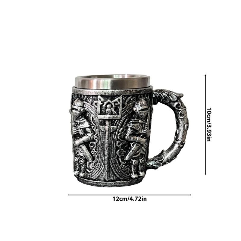 

Хэллоуин Ретро Череп Кофейная Чашка Предмет Домашнего Декора Кружка Рыцарь Стоящий Подарок The rider mug