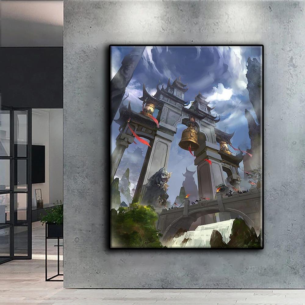 Diamond Painting Chinese Style Building Diamond Mosaic Craft Diamond Embroidery Painting