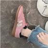 Fashion Women's Sports Shoes, Flat-soled Dexter Shoes, Retro Casual Sneakers, Lace-up, White Shoes, Versatile Color Matching, Autumn