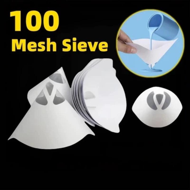50/100Pcs Paint Strainer Filter Disposable Paint Filter Paper Paint Spray Spray Paint Filter Paper Funnel Filter