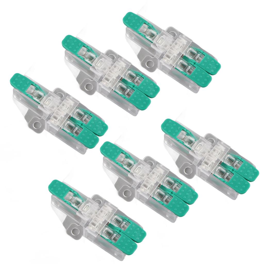 20 Pièces Connecteur d'Épissure de Fil 1 Entrée 2 Sorties Connecteur de Fil à Levier 41A 450V pour 0.5?6mm2 10?20AWG