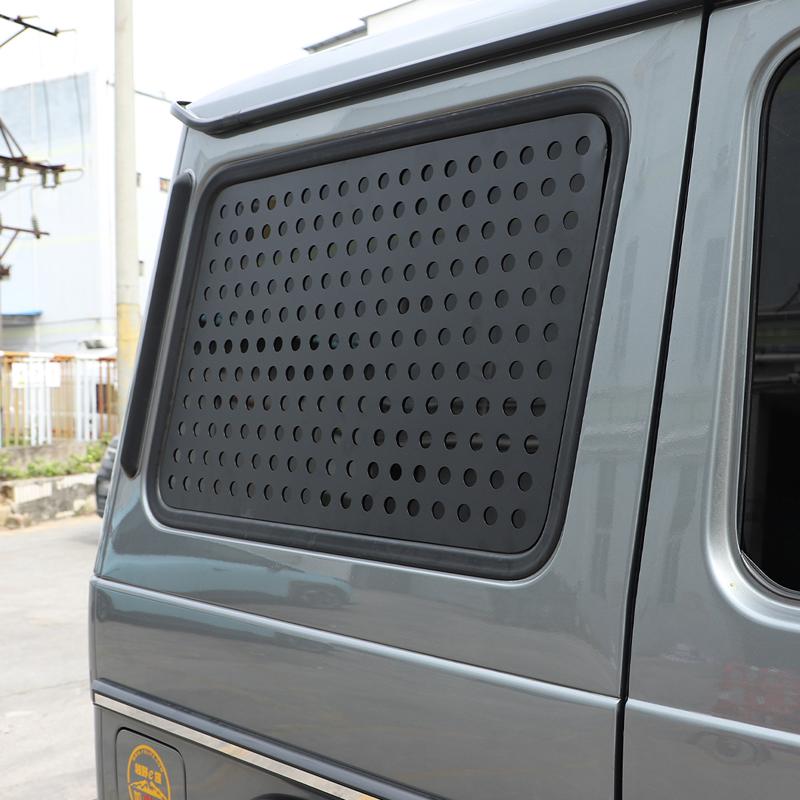 For Mercedes Benz G Class W463 2004-18 Aluminum Alloy Car Rear Window Honeycomb Window Glass Guard Protection Panel Accessories