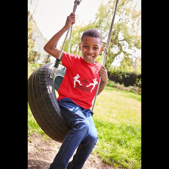 Dance Gamer Red Children's Short Sleeve T-Shirt - - Red