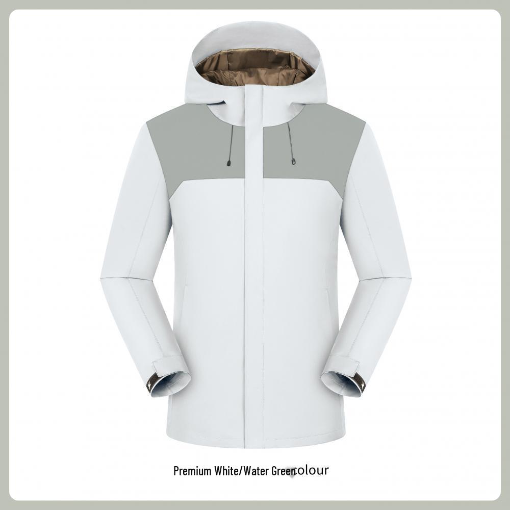 760g Black Gold Graphene Windproof Down Jacket with Custom Embroidery