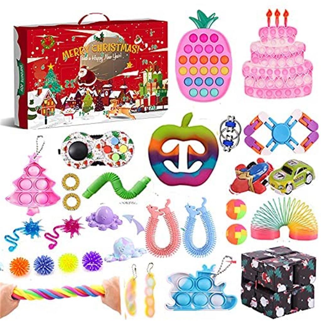 Christmas Countdown Advent Calendar, Toy Set For Home, School, Party, Parent-Child
