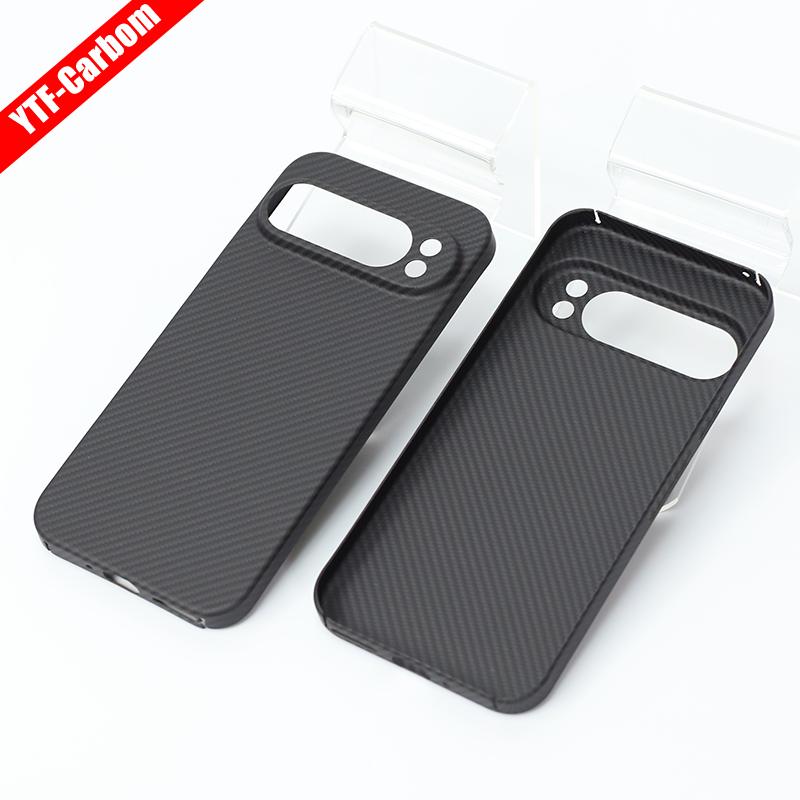 YTF-Carbon Carbon fiber case for Google Pixel 9 Pro XL Anti-fall Aramid Fiber case Design Pixel 9 cover Thin and light Magnetic
