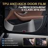 Clear TPU Car Door Anti Kick Pad Inner Side Edge Film Front and Rear Door Side Panel For Mercedes‑Benz E‑Class 2016-2020