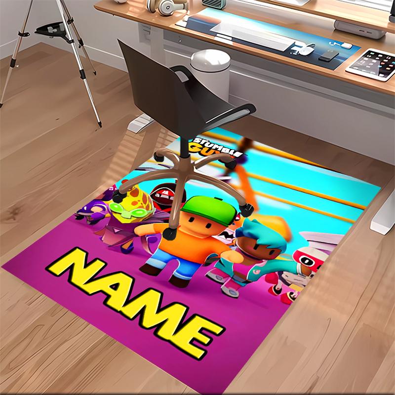 Custom personalization Stumble Guys Print Area Rug - Soft, Washable Non-Slip Indoor Mat,Living Room,Home&Office Decorative Rug
