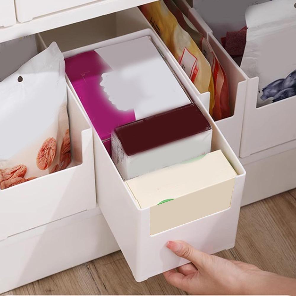 Stackable Open Front Organizer Bin Plastic Drawer Organizer Stackable Storage Bins  Home