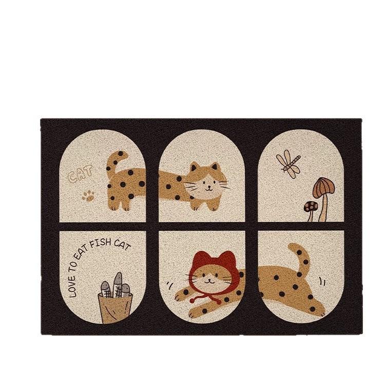 Non-Slip PVC Entrance Door Mat - Stain-Resistant, Cuttable, Coil Mat for Hallway/Mudroom