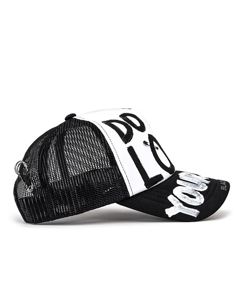 BLACKBLOND Bbdy Graffiti Trucker Mesh Cap (Black)