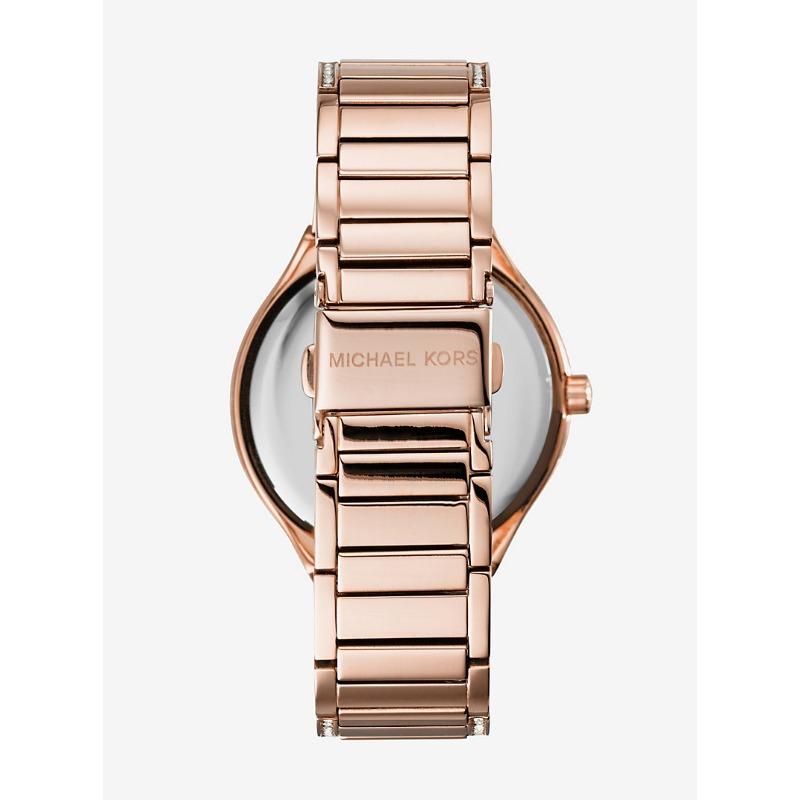 Michael Kors Kerry Pavé Rose Gold-Tone Watch MK3313
