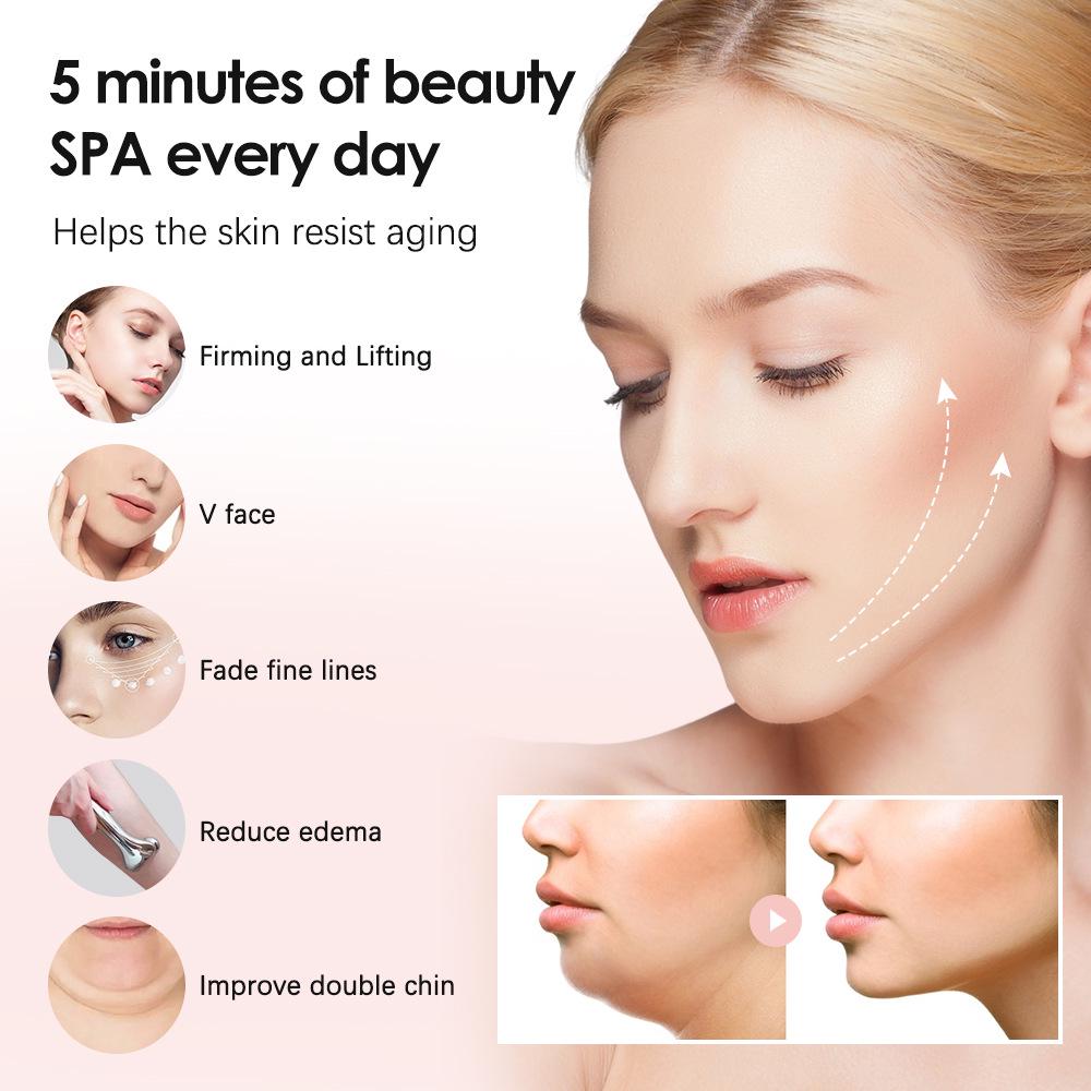 EMS Microcurrent Beauty Roller: Facial Massager & Body Shaping Device