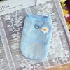 Summer mesh breathable dog cat clothes vest skirt princess style bear pet clothing