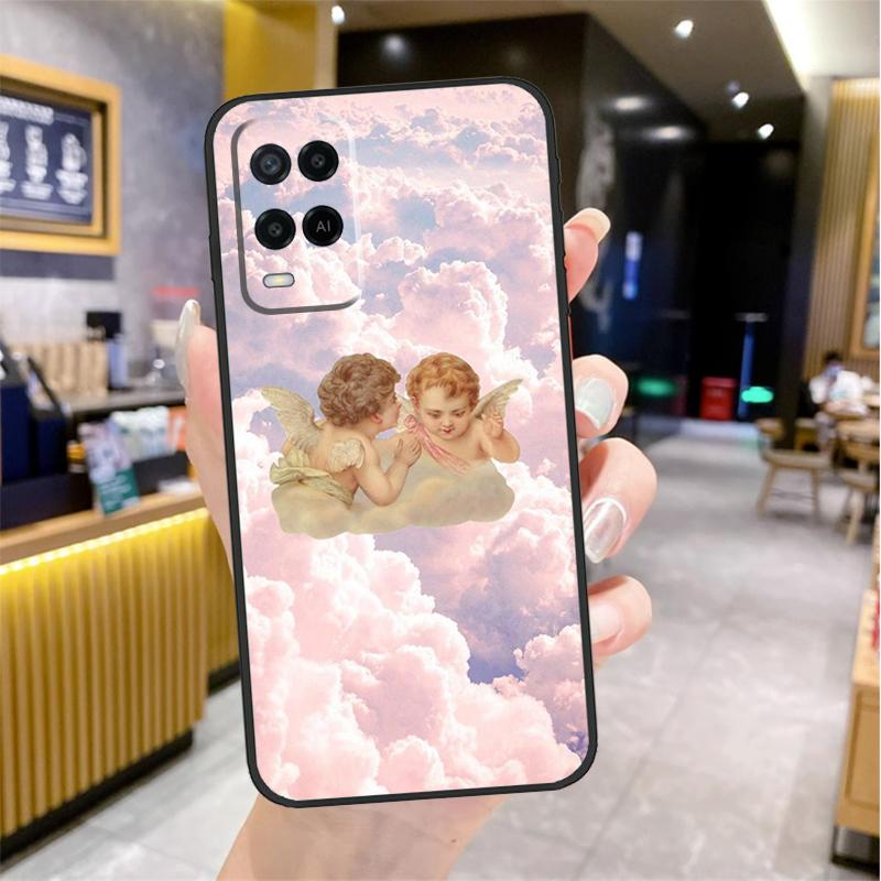 Renaissance Angel Aesthetic Case For Oppo A80 A40 A60 A18 A38 A58 A78 A98 A96 A76 A16 A94 A74 A54 A15 A17 A57 A77 A5 Pro