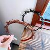 Retro Braided Headband Small Clip Clip Bangs Fixed Artifact Multi-layer Hollow Braided Headband Net Celebrity Hairpin Top Clip Hairpin