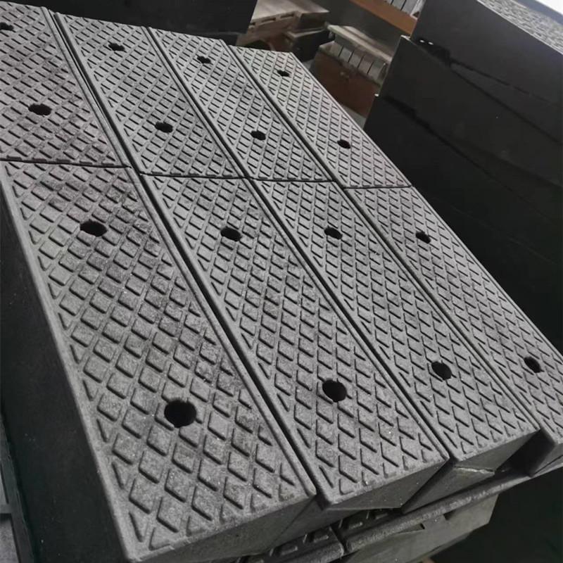 Curb and Threshold Ramp Mat - Rubber Slope for Home or Car Use