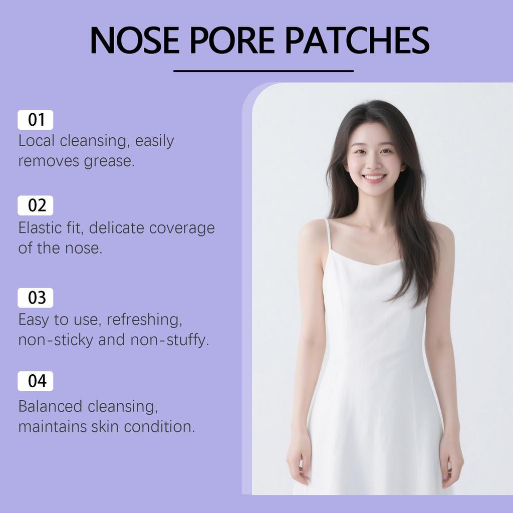 Nasal Pore Patch, Pore Cleaning Nasal Patch, Exfoliation And Blackhead Removal Care Nasal Patch