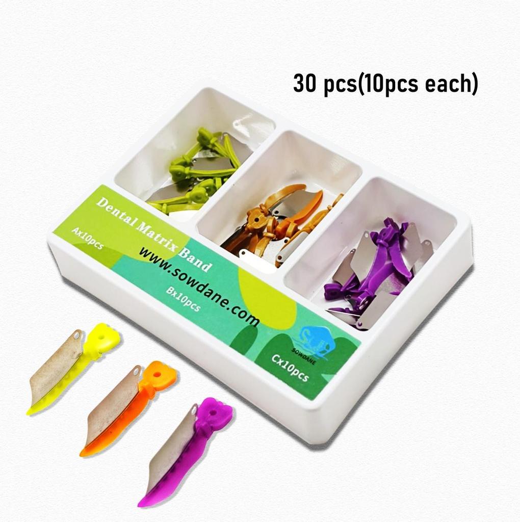 Dental Matrix Wedge Guards Sectional Baffle Type Matrice Teeth Interproximal Wedge Knife With Protection Steel Matrix Dentistry