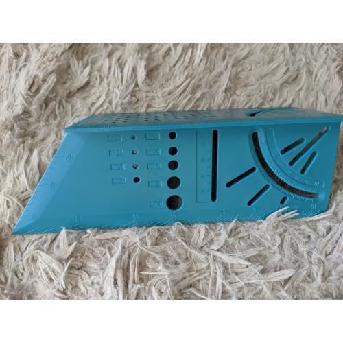 Règle pour le travail du bois, jauge de mesure de l'angle d'onglet 3D outil de mesure de la taille carrée