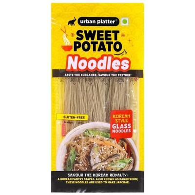 Urban Platter Fideos de batata (Dangmyeon), 300g (Fideos Japchae al estilo coreano | Fideos de vidrio | Sin aditivos | Sin gluten)