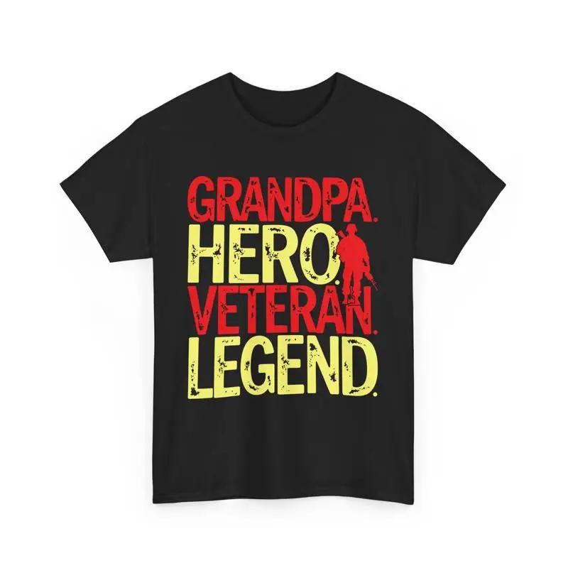 Army Grandpa Hero Veteran Legend T Shirt For Grandfather Day