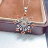 Opal Pendant with 925 Silver Inlay - European/American Sparkling Fireworks Design