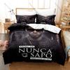 Personality Rapper Anuel AA Bedding Set New Real Hasta La Muerte Printed Brushed Microfiber Duvet Cover Pillowcase For Fans Bedr