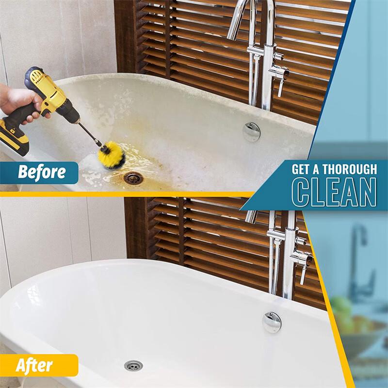 Electric Drill Cleaning Brush Set