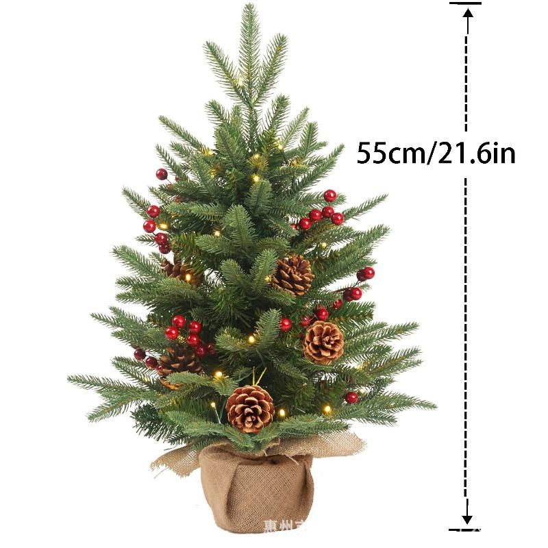 Kai Jin Christmas Decoration Red Fruit Mini Christmas Tree Pine Fruit Berry Home Tabletop Ornament