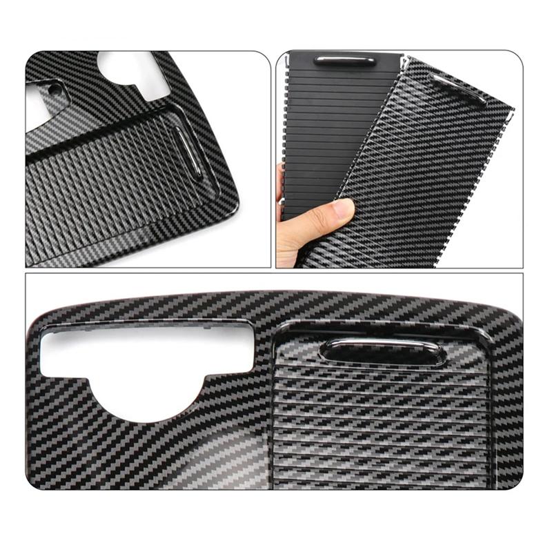 A03E-Central Console Drink Cup Holder Cover Storage Box Lid Roller Blinds For Mercedes Benz W204 C C180 C200 C220 E W207