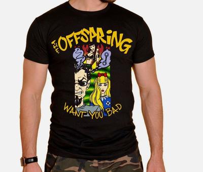 Neu The Offspring Rockband T-Shirt Schwarz T-Shirt Tee Größe