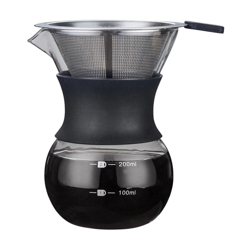 

200ml pouring machine with borosilicon glass hand brewer | coffee jugs