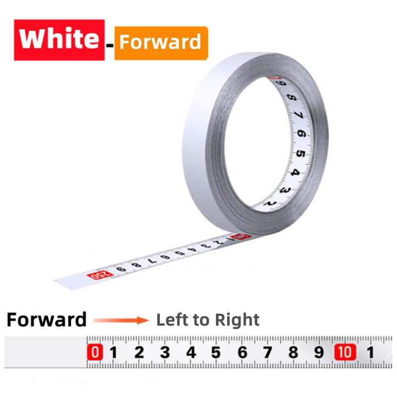 1M Self-Adhesive Measuring Tape Stainless Steel Workbench Adhesive Backed Tape Measure Metric Scale Rust-Proof Ruler 1M