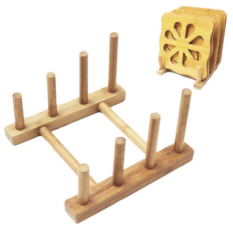 Kitchen Organizer Pot Lid Rack Stainless Steel Spoon Holder Shelf Cooking Dish Pan Cover Stand Accessories Novel Gadgets