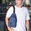 2025 New Men's Oxford Chest Bag Multi-functional Sports Outdoor Crossbody Bag Leisure Headset Shoulder Bag