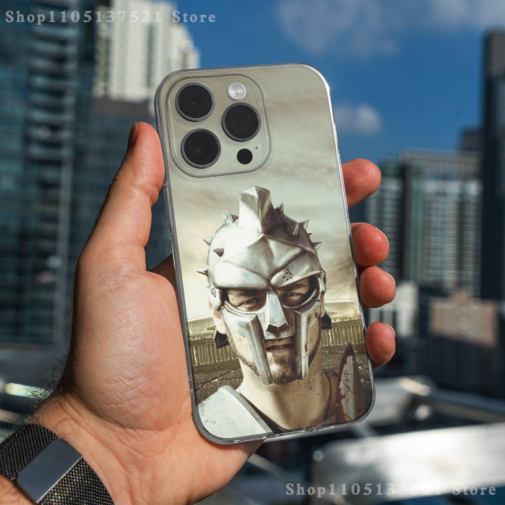 Movie G-Gladiator 2 Phone Case For iPhone 17,16,15,14,13,12,11 Pro,Max,Plus,XR,Mini,E Clear Full-coverage Soft Cover