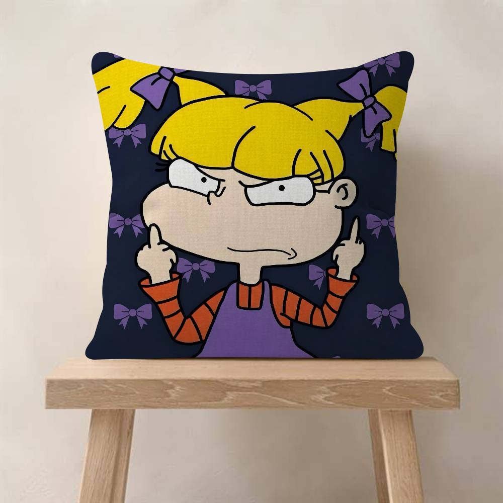 Cartoon R-Rugrats Funny Cushion Cover Decorative Pillow Sofa Home Decor Case Pillow Cases