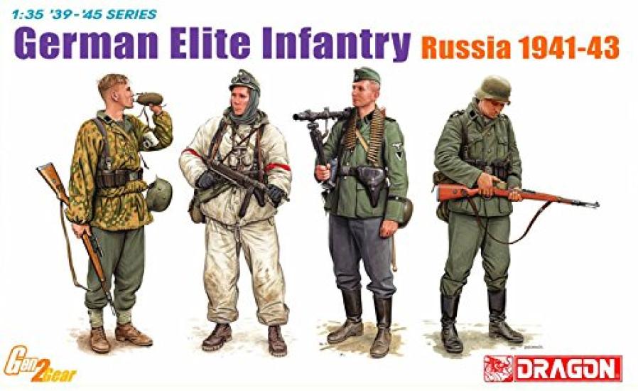 

Platz World War II German Russia Plastic Model DR6707 1/35 Waffen-SS 1941-1943