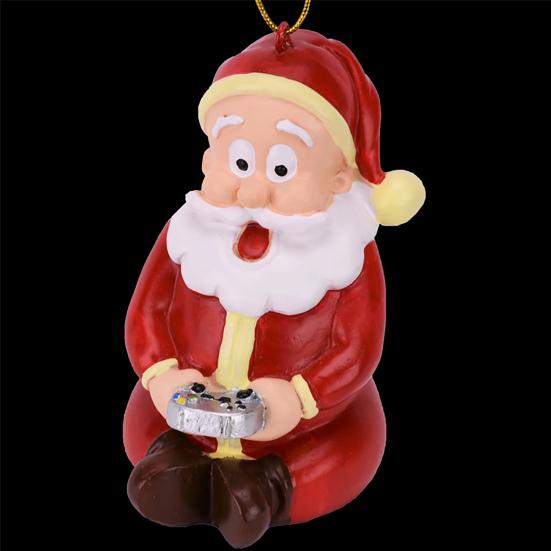 Santa Butt Ornament Funny Resin Santa Claus Christmas Ornament Naughty Christmas Tree Hanging Decoration for Holiday Tree Home Decor
