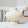 Cream Style Ceramic Vase for Home Office Decor with Hydroponic Dried Flower Arrangement Handicraft