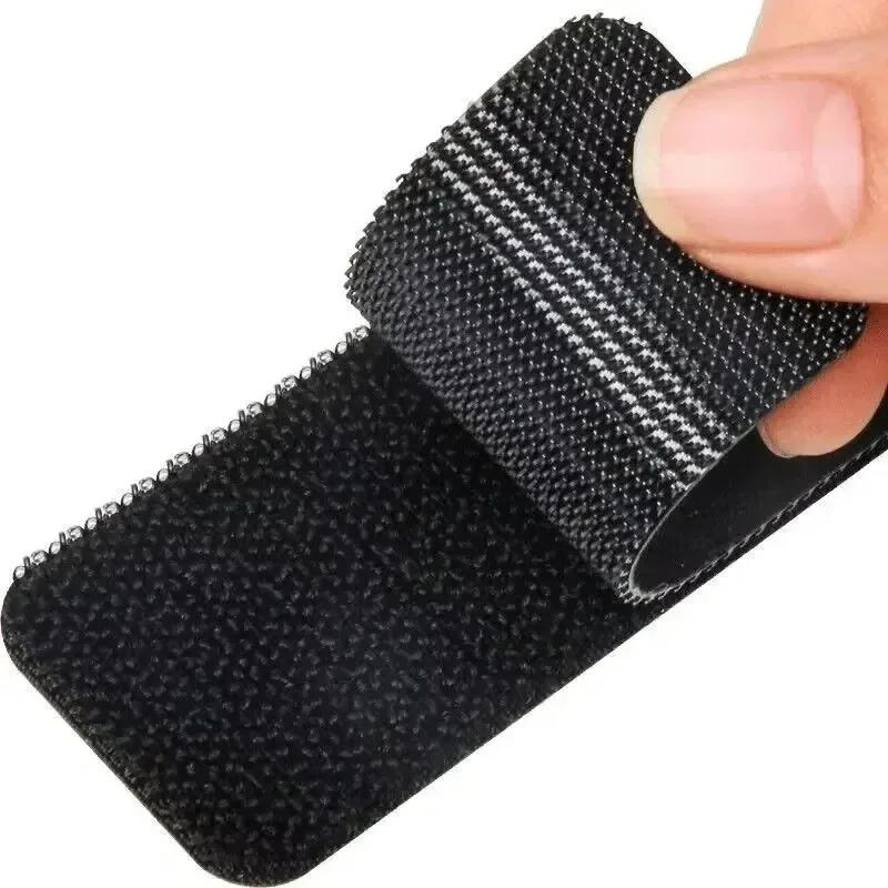Strong Carpet Fixing Stickers Self-adhesive Touch Fastener Grip Tape Black Pad Double Faced Mat Fixed Patch Home Floor Anti Skid