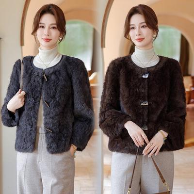 Fur Integrated Coat Light Luxury New Women's Clothing Autumn and Winter Fur Top