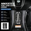 Motorcycle Tank Trim Accent Panel for the Fuel Cover Zone, Carbon Pattern Finish for NMAX155 2020-2024, Shaped Part for