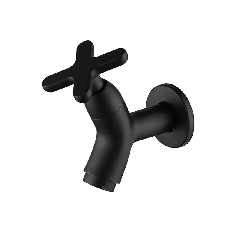 Wall-mounted Basin Faucet Mop Sink Cold Tap Balcony Splash-proof Home Kitchen Sink Quick-Open Faucet Bathroom Accessories