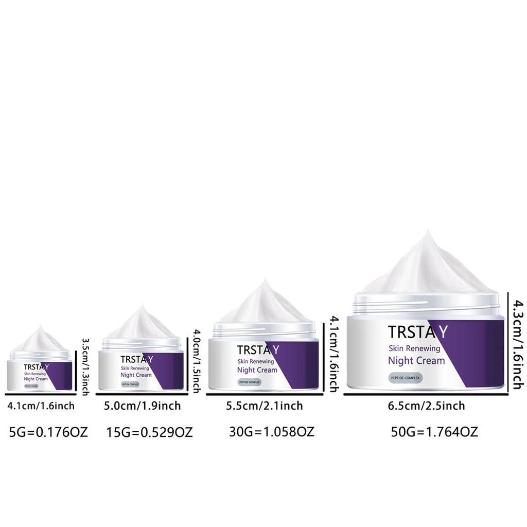 Skin Renewal Night Cream, Pentaester Complex, Whitening and Brightening Skin, Moisturizing and Moisturizing Moisturizing Cream