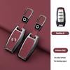 Zinc Alloy Genuine Leather Auto Key Fob Cover Case Fit For Great Wall Ower GWM P Series Pickup Great Wall Poer Truck Key Ring Accessori