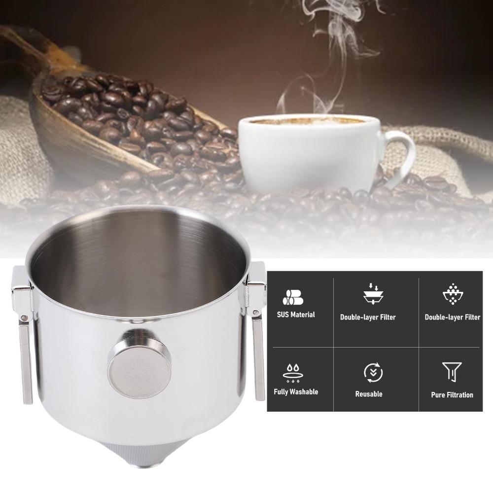 Portable Design Pour Over Coffee Dripper Stainless Steel Stainless Steel Coffee Filter  For Travel