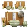 Matcha Whisk Set Handheld Matcha Starter Kit Comfortable Use Japanese Tea Making Aid for Dormitory Kitchen Shop Apartment