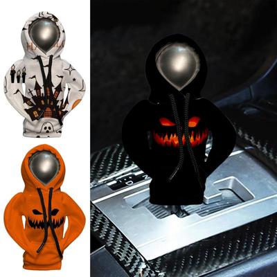 Hoodie Car Gear Lever Cover Gear Shift Decoration Halloween Car Hoodie Shifter Cover For Vehicles Truck Rvs Cars